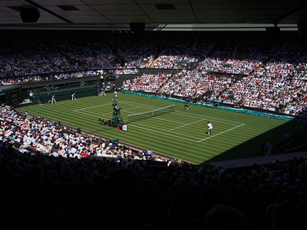 Roger Federer at Wimbledon Centre Court